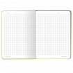 Блокнот с резинкой в клетку 96 л., А5, 145х203 мм, твердая обложка с фольгой, BRAUBERG, "Avocado", 113733