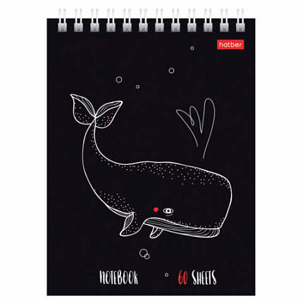 Блокнот МАЛЫЙ ФОРМАТ А6, 60 л., гребень, картон, клетка, HATBER, "Нескучные герои", 088310, 60Б6В1гр