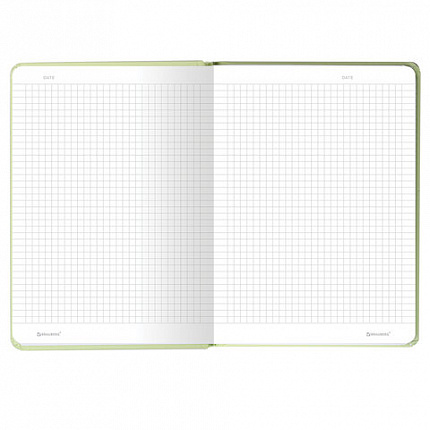 Блокнот с резинкой в клетку 96 л., А5 (145х203 мм), твердая обложка с фольгой, BRAUBERG, "Avocado", 113733