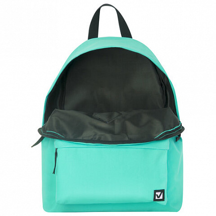 Рюкзак BRAUBERG СИТИ-ФОРМАТ один тон, универсальный, бирюзовый, 41х32х14 см, 229887