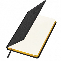 Ежедневник датированный 2026, А5, 138x213 мм, BRAUBERG "Comodo", под кожу, черный, 117049