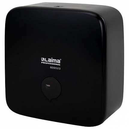 Диспенсер для полотенец LAIMA PROFESSIONAL PREMIUM BLACK (Система H3), V-сложения, черный, ABS-пластик, 609523