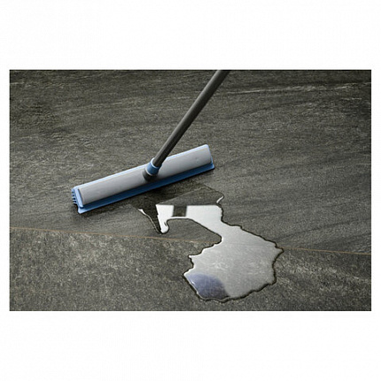 Швабра-сгон КОМПЛЕКТ щётка 32 см с резиновой щетиной 5,5 см + черенок 80-140 см, BACTERIA STOP, YORK, 51301