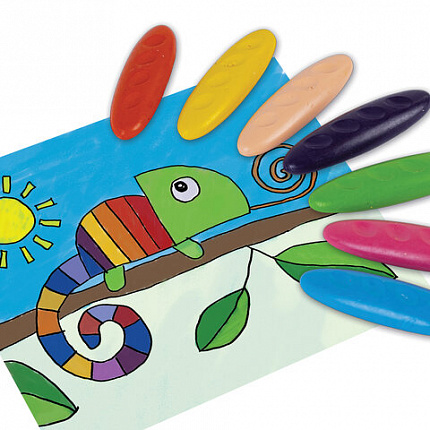 Восковые мелки фигурные BRAUBERG KIDS "Батоны", 12 цветов, 273093
