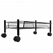 Этажерка (тележка) BOOMHOUSE (БУМХАУС) RC-003 3 яруса, на колесах, В62,5хШ42,5хГ25,5 см, металл, черная, 701455
