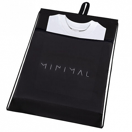 Мешок для обуви BRAUBERG, с петлёй, карман на молнии, 47х37 см, "Minimal", 274636
