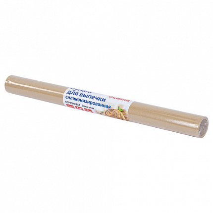 Бумага для выпечки силиконизированная, пергамент 38 см х 8 м, цвет коричневый, LAIMA, CH, 609581