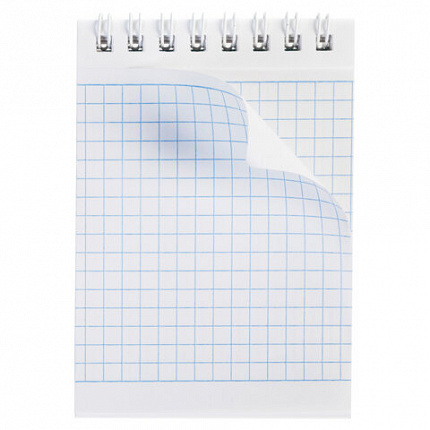 Блокнот МАЛЫЙ ФОРМАТ А7, 60 л., гребень, картон, клетка, HATBER, "Веселый жираф", 081165, 60Б7В1гр