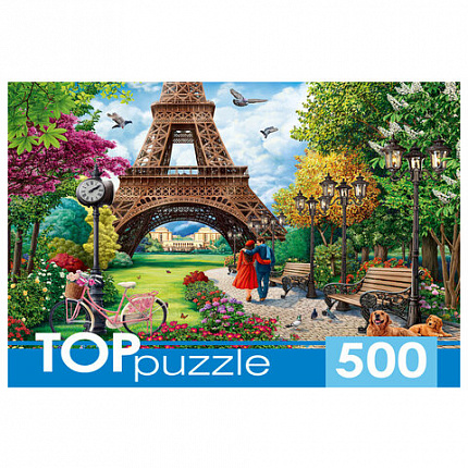 Пазл картонный 500 элементов АССОРТИ, 470х330 мм, РК