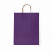 Крафт-пакет бумажный "Dark violet" 26х15х35 см, с кручеными ручками, 80 г/м2, моноцвет, 112405