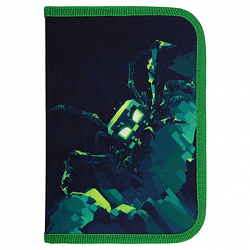 Пенал BRAUBERG, 1 отделение, 1 откидная планка, полиэстер, 21х14 см, "Ominous spider", 273525