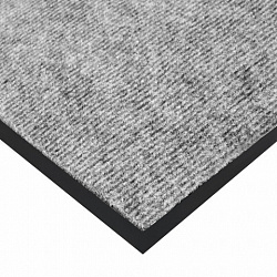 Коврик придверный 90х150 см, СЕРЫЙ, влаго-грязезащитный, 300 г/м2, мелкий рубчик, PRIMILA (ПРИМИЛА) STANDARD, 701021