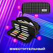 Пенал-органайзер BRAUBERG, 2 откидные планки, полиэстер, 23x9х7 см, "Checkered", 272316