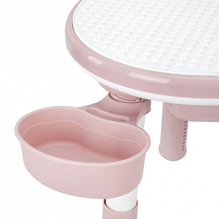 Стол детский трансформер 3 в 1 BRABIX KIDS CT-001, растущий, 2-8 лет, пластик, розовый, 533289