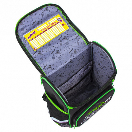 Ранец ЮНЛАНДИЯ WISE, 1 отделение, 3 кармана, устойчивое дно, "Offroad", 37х29х15 см, 228814