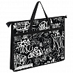 Папка для рисунков и чертежей с ручками BRAUBERG А3, пластик, молния сверху, "Graffiti", 272233