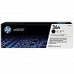 Картридж лазерный HP (CB436A) LaserJet P1505/M1120/M1522, №36А, оригинальный, ресурс 2000 стр.