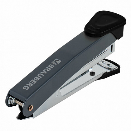 Степлер №10 металлический BRAUBERG "UNIVERSAL GT", до 16 листов, с антистеплером, черный, 272750