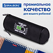 Пенал мягкий BRAUBERG, 3 отделения, нейлон, 21х7х7 см, "Battery", 270843