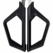 Ножницы BRAUBERG "Super black" 170 мм, черные, 3-сторонняя заточка, ручки из ABS-пластика, 238854