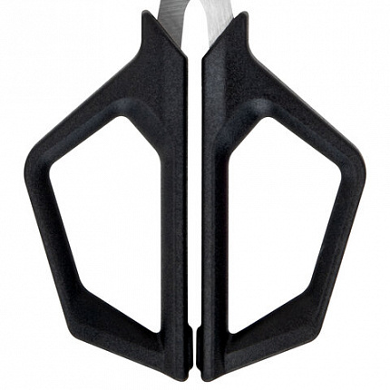 Ножницы BRAUBERG "Super black" 170 мм, черные, 3-сторонняя заточка, ручки из ABS-пластика, 238854