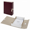 Короб архивный (240х330 мм), 80 мм, 2 завязки, бумвинил, до 700 листов, бордовый, STAFF, 126900