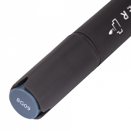 Маркер для скетчинга двусторонний 1 мм - 6 мм BRAUBERG ART CLASSIC, СЕРО-ГОЛУБОЙ 9 (BG09), 151882