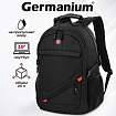 Рюкзак GERMANIUM "S-01" универсальный, с отделением для ноутбука, влагостойкий, черный, 47х32х20 см, 226947