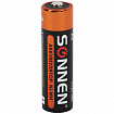 Батарейки аккумуляторные Ni-Mh пальчиковые КОМПЛЕКТ 4 шт., АА (HR6) 1600 mAh, SONNEN, 455605