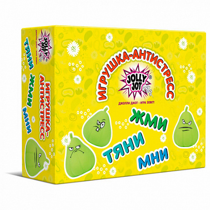 Игрушка-антистресс "ГРУША-ЗЛЮКА", 9х7 см, ассорти, 3 вида, дисплей, JOLLY JOT (ДЖОЛЛИ ДЖОТ), 665790