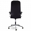 Кресло офисное BRABIX "Pilot EX-610 CH" premium, хром, кожзам, черное, 532418