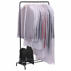 Чехлы для хранения одежды на молнии, КОМПЛЕКТ 12 шт. + 1 чехол + 2 сумки для обуви в подарок, SHAMAANI (ШАМААНИ), 609595