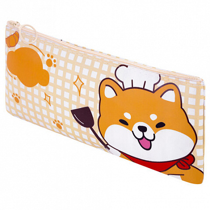 Пенал-конверт ПИФАГОР, 1 отделение, ПВХ, ассорти "Pets", 22x10 см, 273824