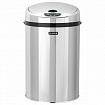 Ведро для мусора СЕНСОРНОЕ 12 л, нержавеющая сталь, зеркальная крышка, питание от 4-х батареек AA (не входят в комплект), LAIMA, 609327