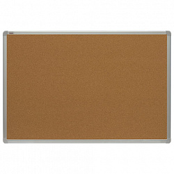 Доска пробковая для объявлений 100x150 см, алюминиевая рамка, 2х3 OFFICE, (Польша), TCA1510