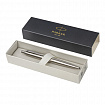 Ручка шариковая PARKER "Jotter XL Monochrome Stainless Steel CT", корпус серебристый, сталь, синяя, 2122756
