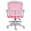 Кресло детское с подставкой для ног BRABIX "Toy MG-205", сетка/ткань TW, розовое, 533151