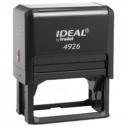 Оснастка для штампа, оттиск 75х38 мм, синий, TRODAT IDEAL 4926 P2, корпус черный, подушка, 167471