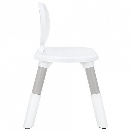 Стул детский растущий BRABIX KIDS CC-001, 2-8 лет, пластик серый + белый, 533293