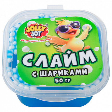 Слайм МИКС, 50 г, АССОРТИ, 8 видов, JOLLY JOT (ДЖОЛЛИ ДЖОТ), 667320