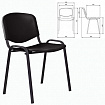 Стул STAFF "Iso Plast CF-009", черный каркас, пластик черный, 532569