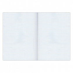 Тетрадь бумвинил, бордовый, А4 (большой формат), 96 л., скоба, офсет №1, белая бумага, клетка, STAFF, 403420