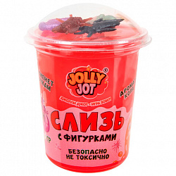Слайм Слизь с фигурками, насекомые, 200 г, АССОРТИ 3 вида, JOLLY JOT (ДЖОЛЛИ ДЖОТ), 666664