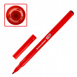 Фломастеры BRAUBERG KIDS КЛАССИЧЕСКИЕ 24 цвета, вентилируемый колпачок, ПВХ-упаковка, 152602