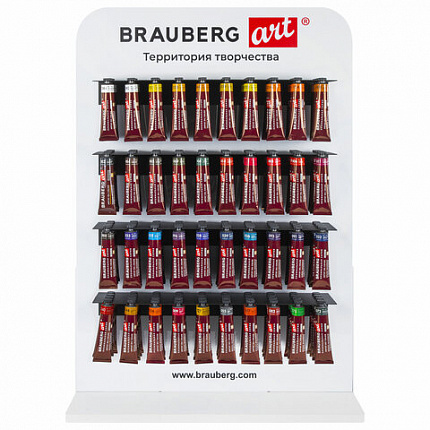 Стойка под масляные краски настольная BRAUBERG ART, акрил, 83х60х29см, 505928