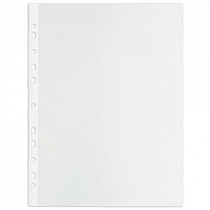 Папки-файлы перфорированные, А4, BRAUBERG, комплект 100 шт., гладкие, 45 мкм, 226831