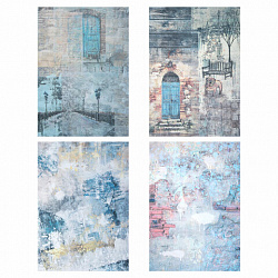 Бумага для скрапбукинга 15х21 см "Текстуры", двусторонняя,12 листов, 240 г/м2, ОСТРОВ СОКРОВИЩ, 665443