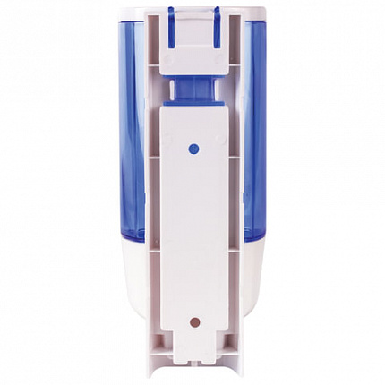 Дозатор для жидкого мыла LAIMA, НАЛИВНОЙ, 0,38 л., белый (тонированный), ABS-пластик, 603921