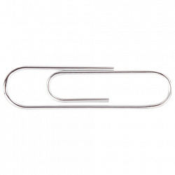 Скрепки STAFF "EVERYDAY", 28 мм, металлические, 100 шт., в картонной коробке, Россия, 220012