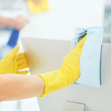 Перчатки МНОГОРАЗОВЫЕ латексные AVIORA, размер 7-8, M (средний), желтые, вес 35 г, 402-567